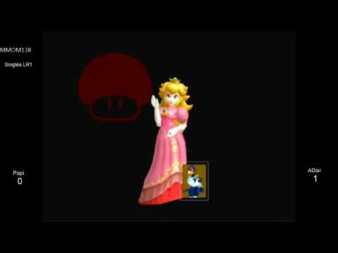 MMOM138 SSBM - Papi (Peach) vs. ADair (Falco) - Melee LR1