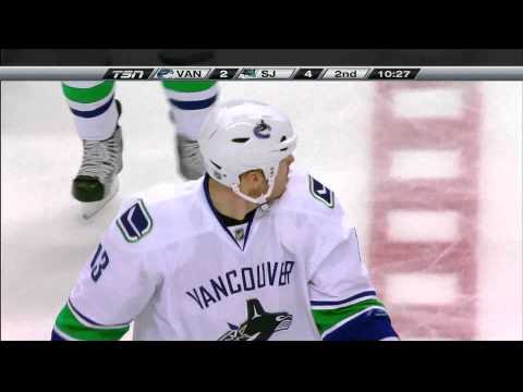 Canucks at Sharks - Raffi Torres Goal - Pre-Season - 09.29.10 - HD