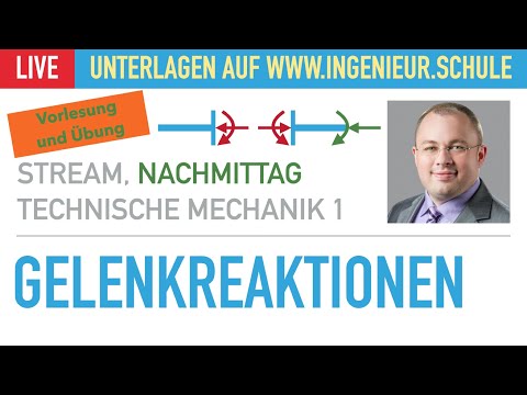 Gelenkreaktionen – Vorlesung und Übung – Technische Mechanik 1