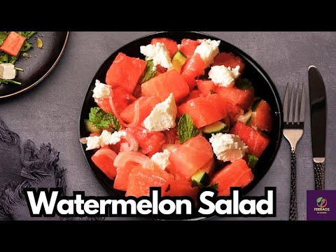 Watermelon Feta Salad Recipe | Delicious Watermelon Salad For Summer | No Fire Cooking