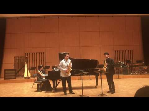 LOVE THEME from CINEMA PARADISO by Andrea MORRICONE / Jerome Laran, Hiroshi Hara, Saxophone duo