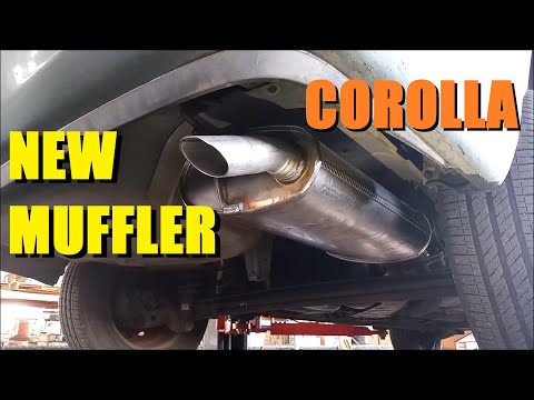 New Exhaust Muffler Catback - 05-08 Toyota Corolla 1zz-fe 1.8-liter - Walker 53720
