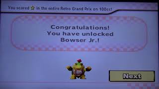 Mario Kart Wii Lighting Cup 100cc Unlocking Bowser .Jr!