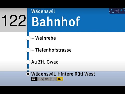 SZU Ansagen » 122 Wädenswil, Bahnhof — Wädenswil, Hintere Rüti West | Zimmerbergbus | SLBahnen