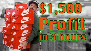 $1500 Profit Buying Nike Shoes to Sell on Amazon FBA | RIDE ALONG