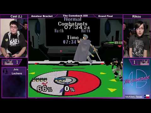The Comeback 21 SSBM - Cast vs Rikou - Amateur Grand Finals