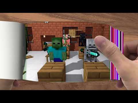 FLIPBOOK   Monster School  SPEEDRUNNER VS 7 MONSTER PART 2   Minecraft Animation005