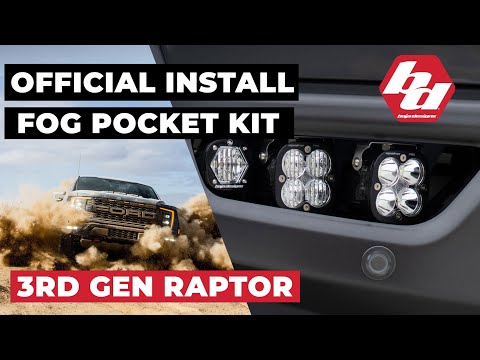 Baja Designs Install: 3rd Gen Raptor Fog Pocket Kit
