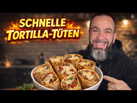 Tortilla Snack aus der Pfanne – knuspriges Wrap Rezept in 10 Minuten