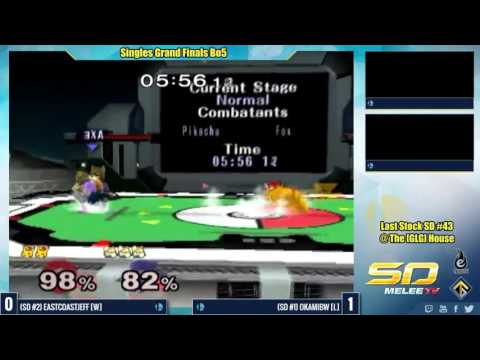 Last Stock SD #43 Singles GF: EastCoastJeff vs. OkamiBW - SSBM
