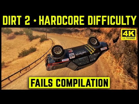 DIRT 2 - FAILS & TERMINAL DAMAGE COMPILATION - 4K