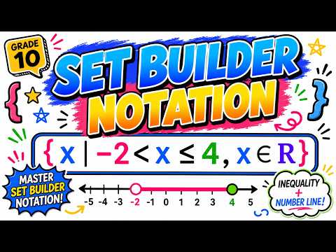 Set Builder Notation & Number Lines Explained | Grade 10 Math