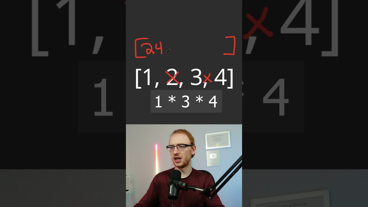 Medium Amazon Interview Question - Product of Array Except Self - Leetcode 238