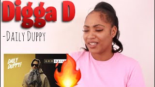 She Reacts To Digga D - Daily Duppy | GRM Daily *UK Rap Reaction*
