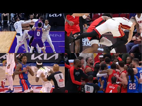 NBA Best Fights, Heated Moments and Ejections of 2024 Season!