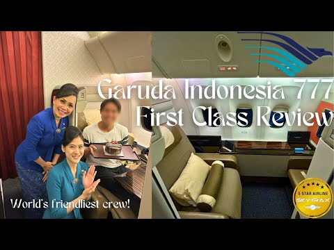 Flying on Indonesia's Presidential Jet! | Garuda Indonesia 777 FIRST CLASS Review (Bali → Jakarta)