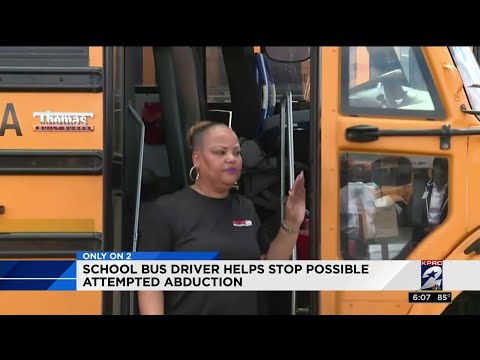 School bus driver helps stop possible attempted abduction