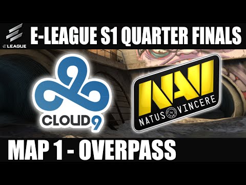 Cloud 9 vs Natus Vincere | Quarter Final Map 1 (Overpass) E-LEAGUE (24.07.2016) [CSGO]