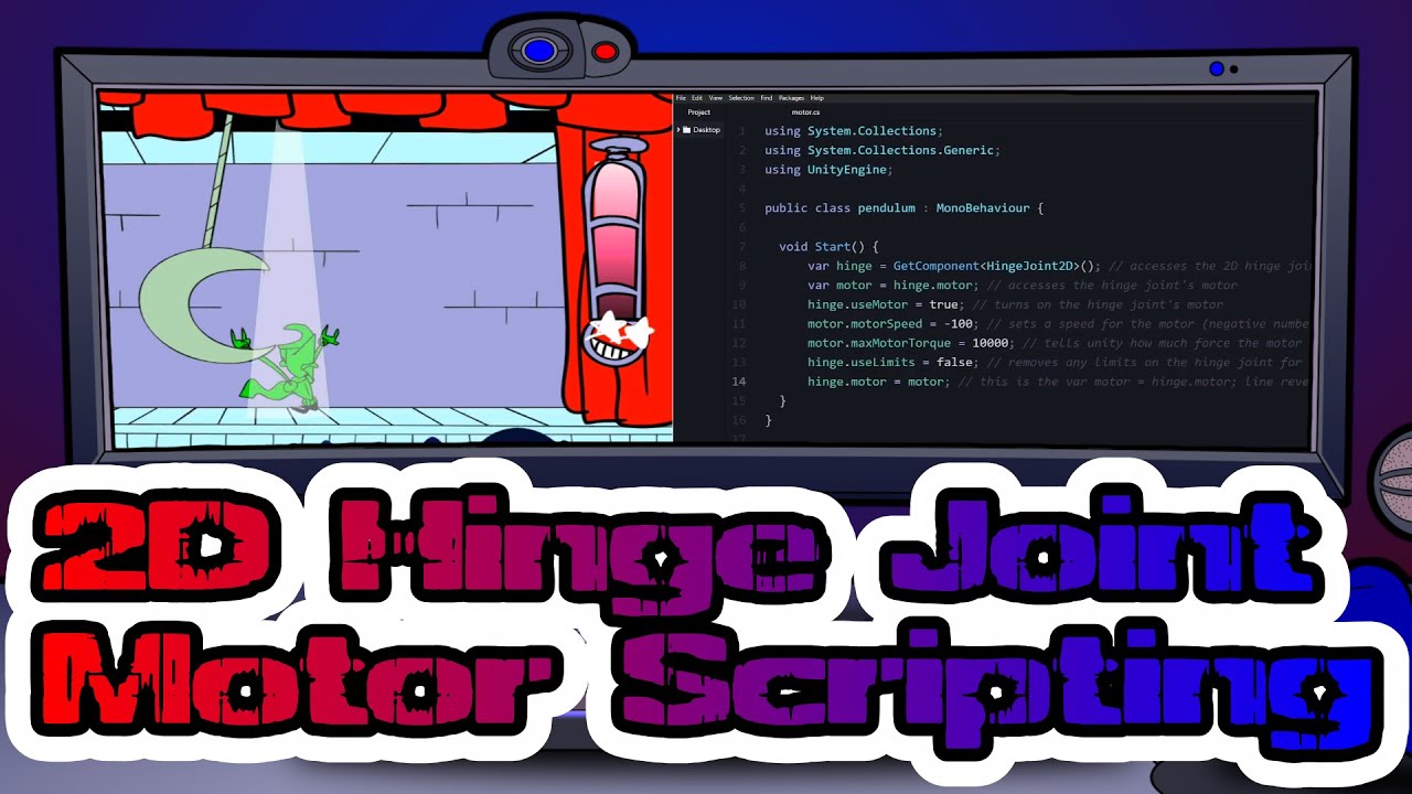 Unity - HingeJoint2D Motor C# Scripting Fix / Tutorial
