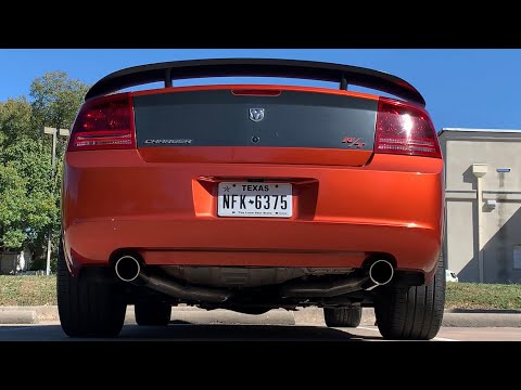 2006 Daytona Charger R/T with Flowmaster Outlaws Cat-Back Exhaust Before & After
