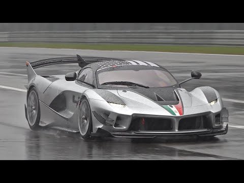 Ferrari FXX K Evo Exhaust Sounds in the Rain! Accelerations, Downshifts @ Corse Clienti Nürburgring