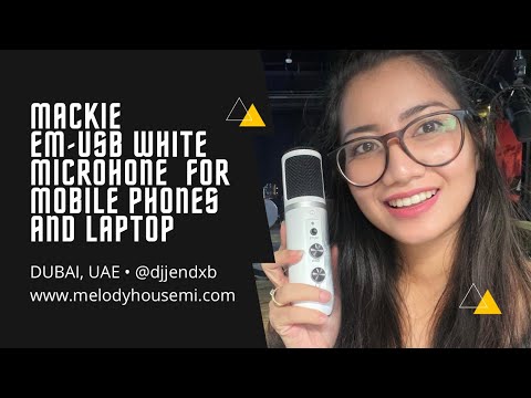 Mackie EM-USB White Microphone with Mobile Phones and Laptop
