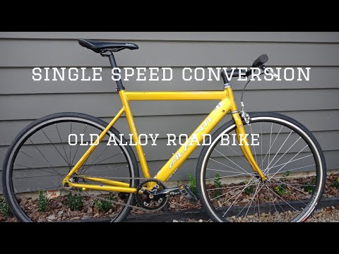 Old road bike. Single speed conversion