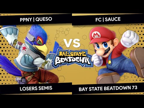 Bay State Beatdown 73 - PPNY | Queso (Falco) vs FC | SAUCE (Mario) - Losers Semis