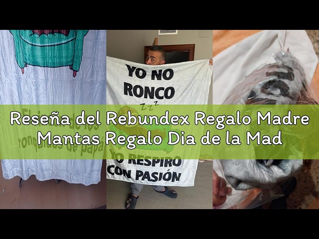Vídeo relacionado con Rebundex Regalo Madre Mantas Regalo Dia de la Madre Original Manta para Mama Originales para Cumpleaños Navidad Suegra