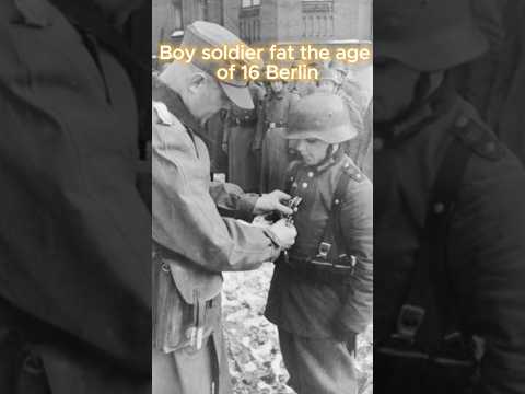 Rare Colorized WWII: 16-Year-Old Hitler Youth Soldier in Berlin  #ww2  #history