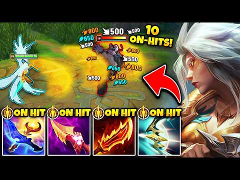 Kayle but I apply 10 ON-HIT EFFECTS at once with my autos... (ONE SHOT EVERYTHING)