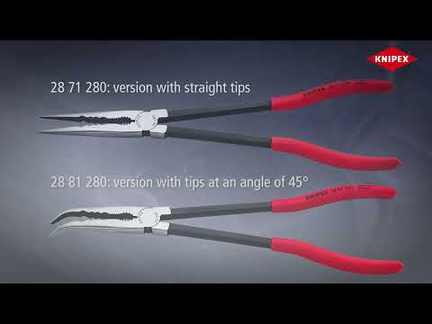 Long Reach Needle Nose Pliers With transverse profiles video
