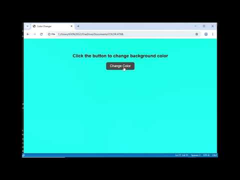 Background Color Changer Using Html Css Javascript Fun Coding Project