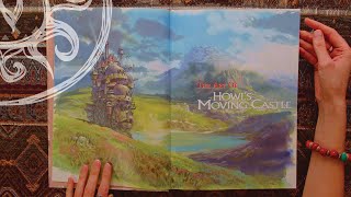 HOWLS MOVING CASTLE Art Book - HAYAO MIYAZAKI - STUDIO GHIBLI (Book Flip Through)