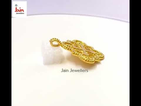 18 Kt, 22 Kt Real Yellow Gold Traditional Cross ICXC NIKA Necklace Pendant 31 MM