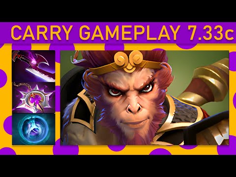 ⭐20+ Kills! lil pleb Monkey King Carry Gameplay - Dota 2 Top MMR