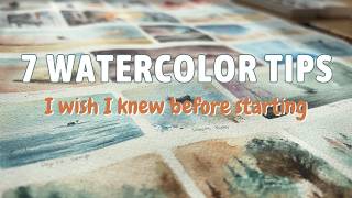 7 tips I wish I knew before starting watercolor painting | Esay watercolor tutorial