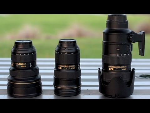 Nikon Holy Trinity of lenses