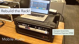 Video thumbnail for Mobile Audio Rack - Apogee Ensemble, Presonus Digimax DP88 by Lincoln Mitchell