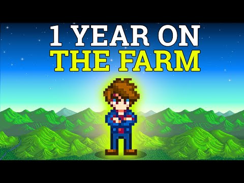 I played 1 year of Stardew Valley without leaving the farm