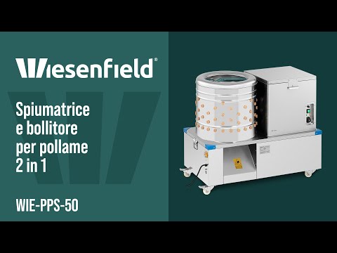 Video - Spiumatrice e bollitore per pollame 2 in 1 - Tamburo: 50 cm - 2-3 polli al minuto