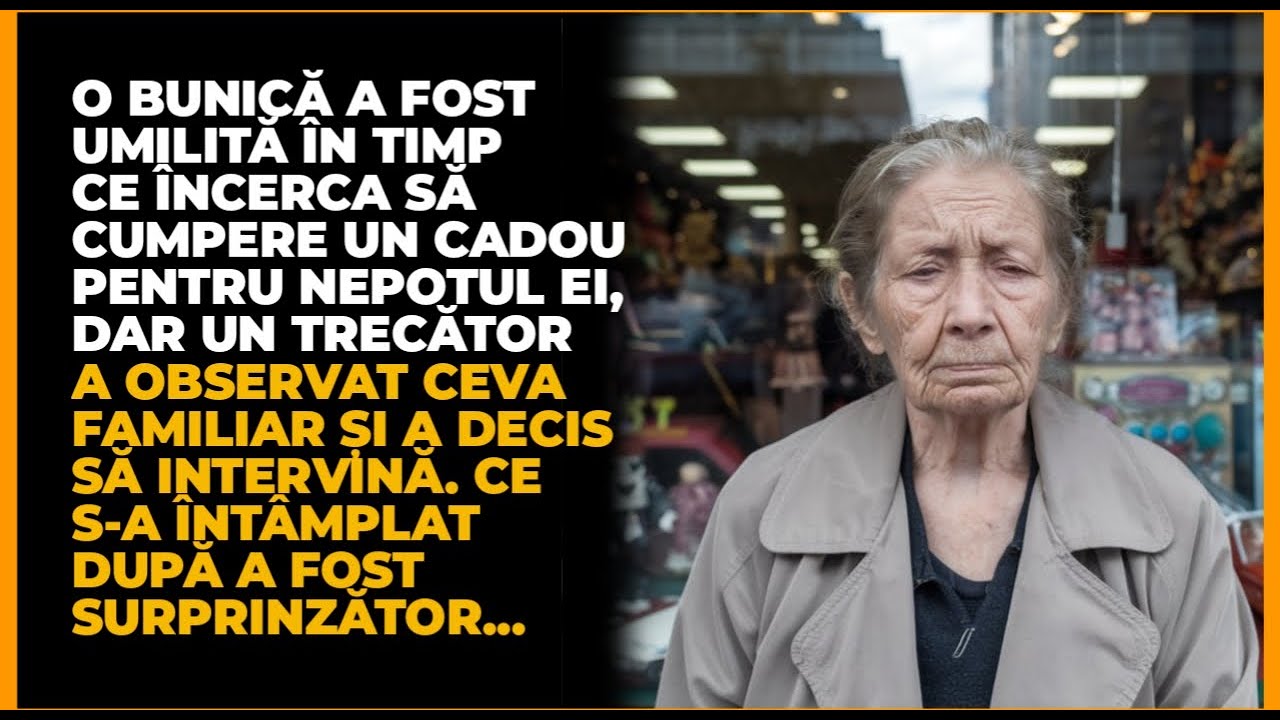 O bunică a fost umilită cumpărând un cadou, dar un trecător a intervenit surprinzător...