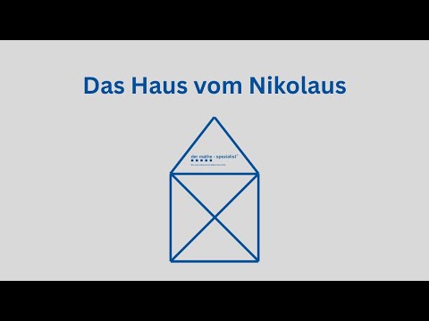 Das Haus vom Nikolaus in einem Zug gezeichnet und was Mathematik damit zu tun hat 🎅📐