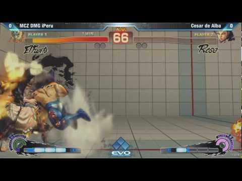 [EVO 2012 SSFIV AE] MCZ DMG iPeru (El Fuerte) vs Cesar de Alba (Rose)