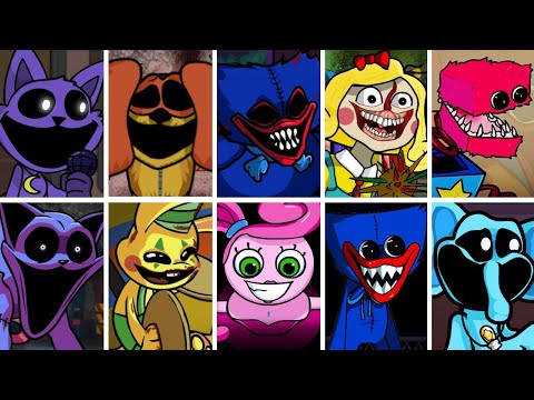 Poppy Playtime Chapter 3-1 ALL PHASES - Friday Night Funkin' (Compilation)