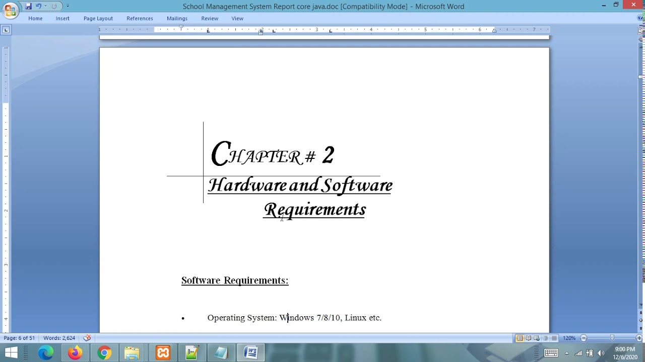 Project Report - School Management System  || JAVA SWING MYSQL