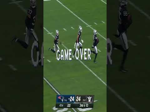 Patriots/Raiders Final Play: ENHANCED