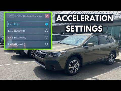 Subaru Cruise Control Acceleration Characteristics: 2021 Subaru Outback & Forester