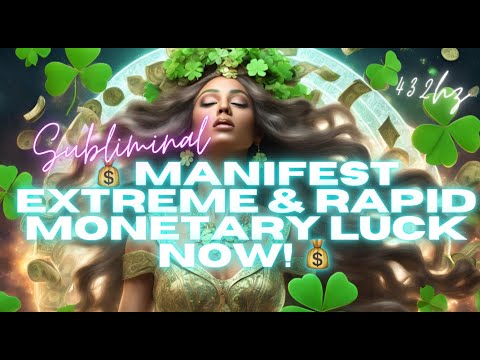 [WARNING EXTREMELY POWERFUL] 💰 MANIFEST EXTREME & RAPID MONETARY LUCK NOW! 💰 (SUBLIMINAL)