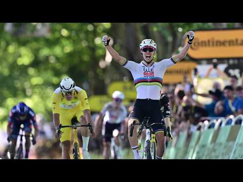 Last Km Pogacar vs Van Der Poel - Stage 4 - Tour de France 2025